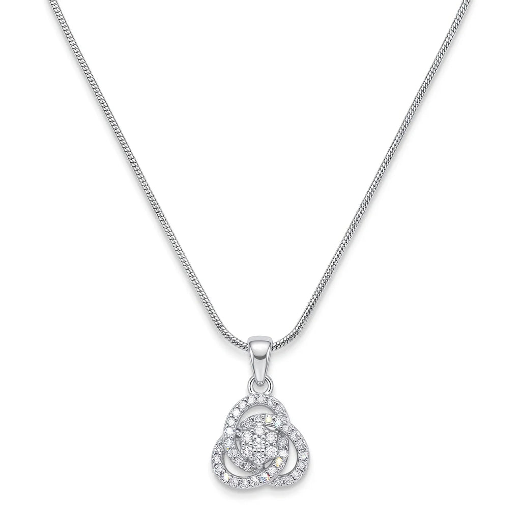 AYMI Necklace Anti-Tarnish Floral Crystal Chain