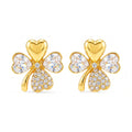 AYMI Earrings Anti-Tarnish Clover Crystal Studs