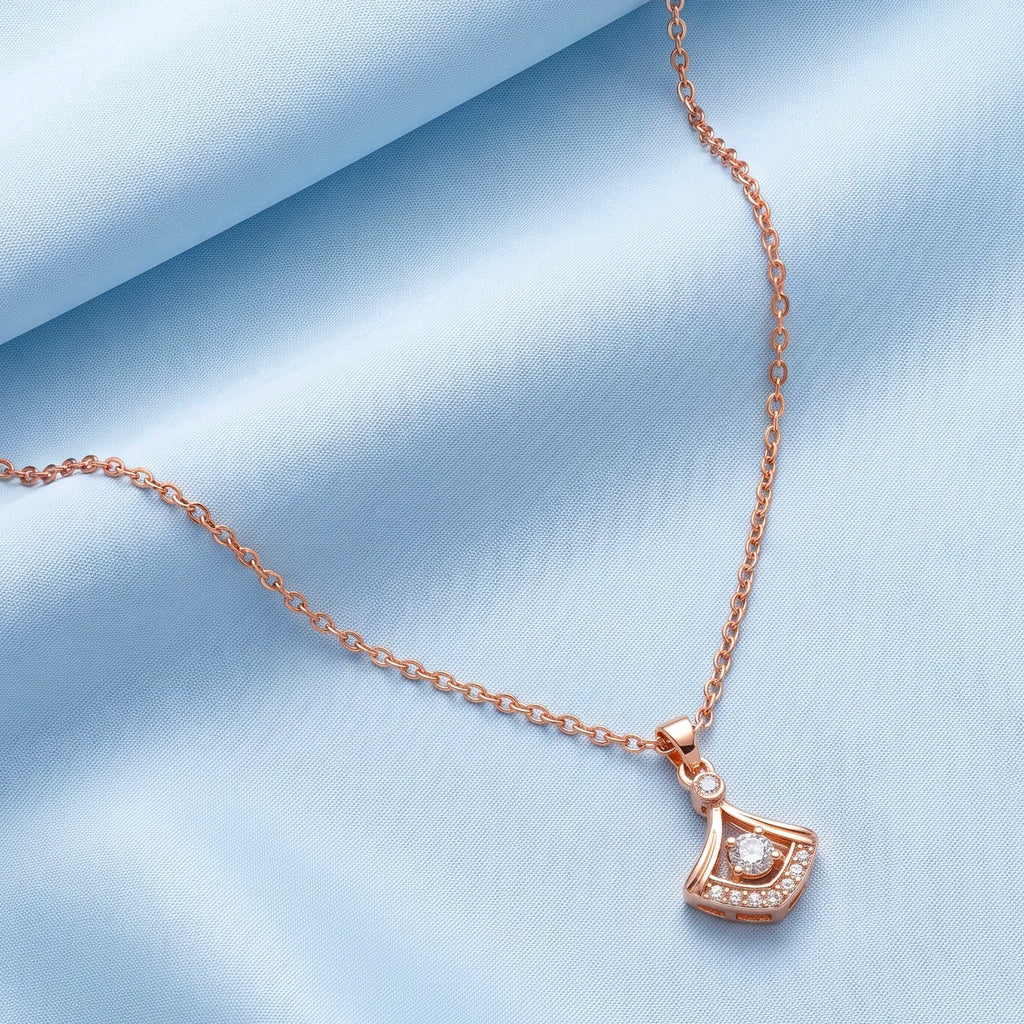AYMI Necklace Anti-Tarnish Fan CZ Pendant