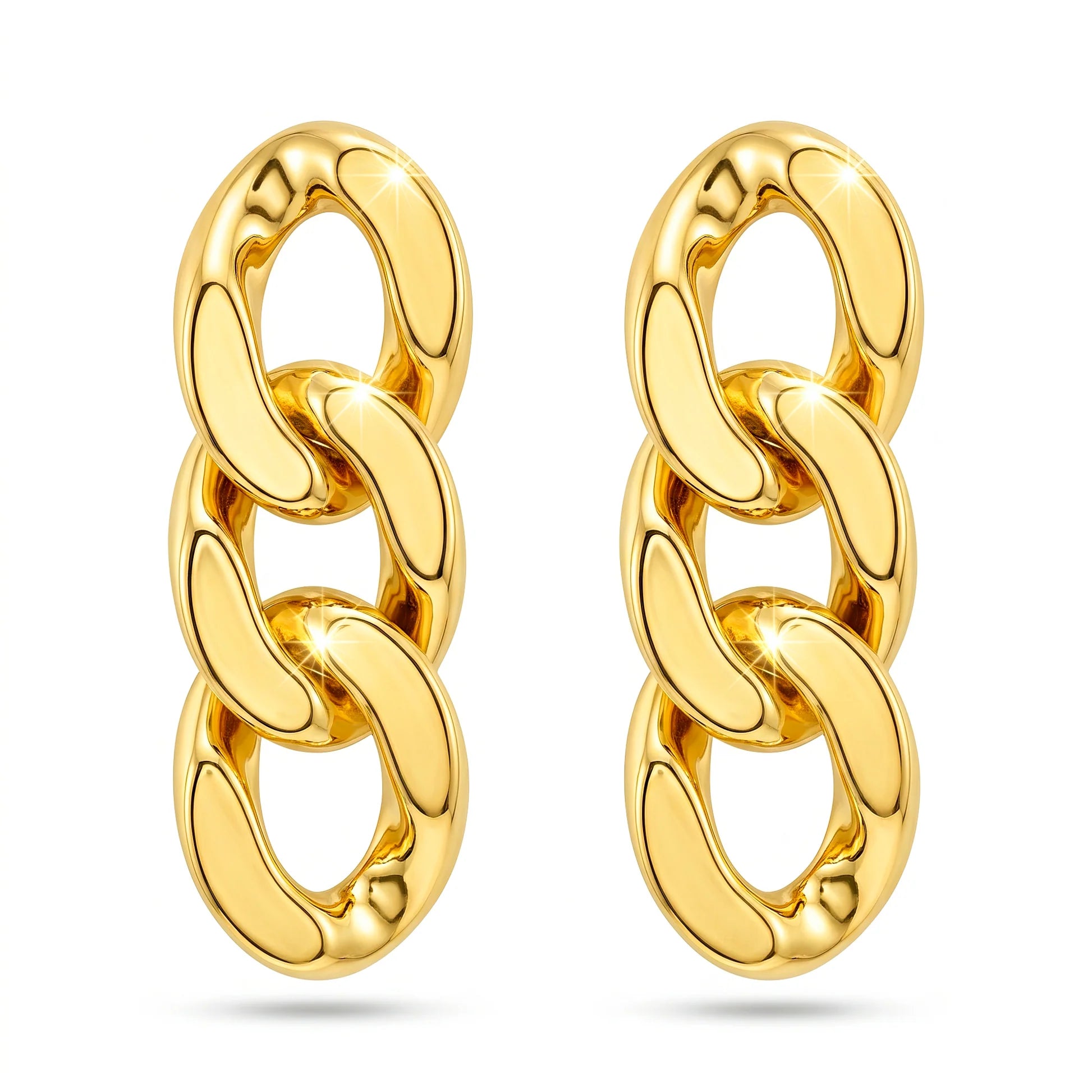 AYMI Earrings Cuban Link Dangles