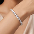 AYMI Bracelet Anti-Tarnish Silver
Plated Round Crystals
(Adjustable Size)