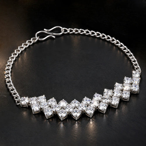 AYMI Bracelet Anti-Tarnish Floral
Crystals (Adjustable Size)