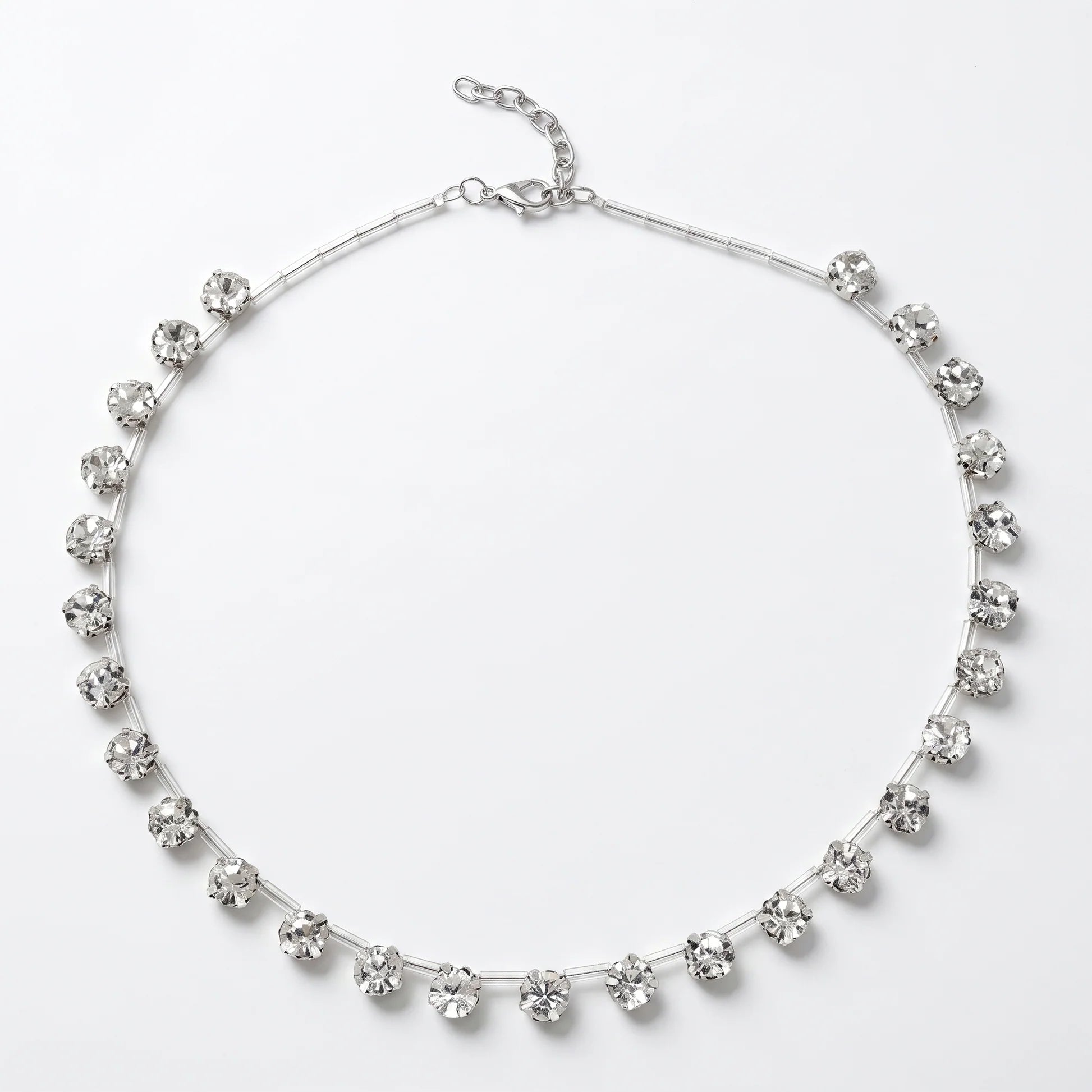AYMI Necklace Anti-Tarnish Crystal Beaded Choker