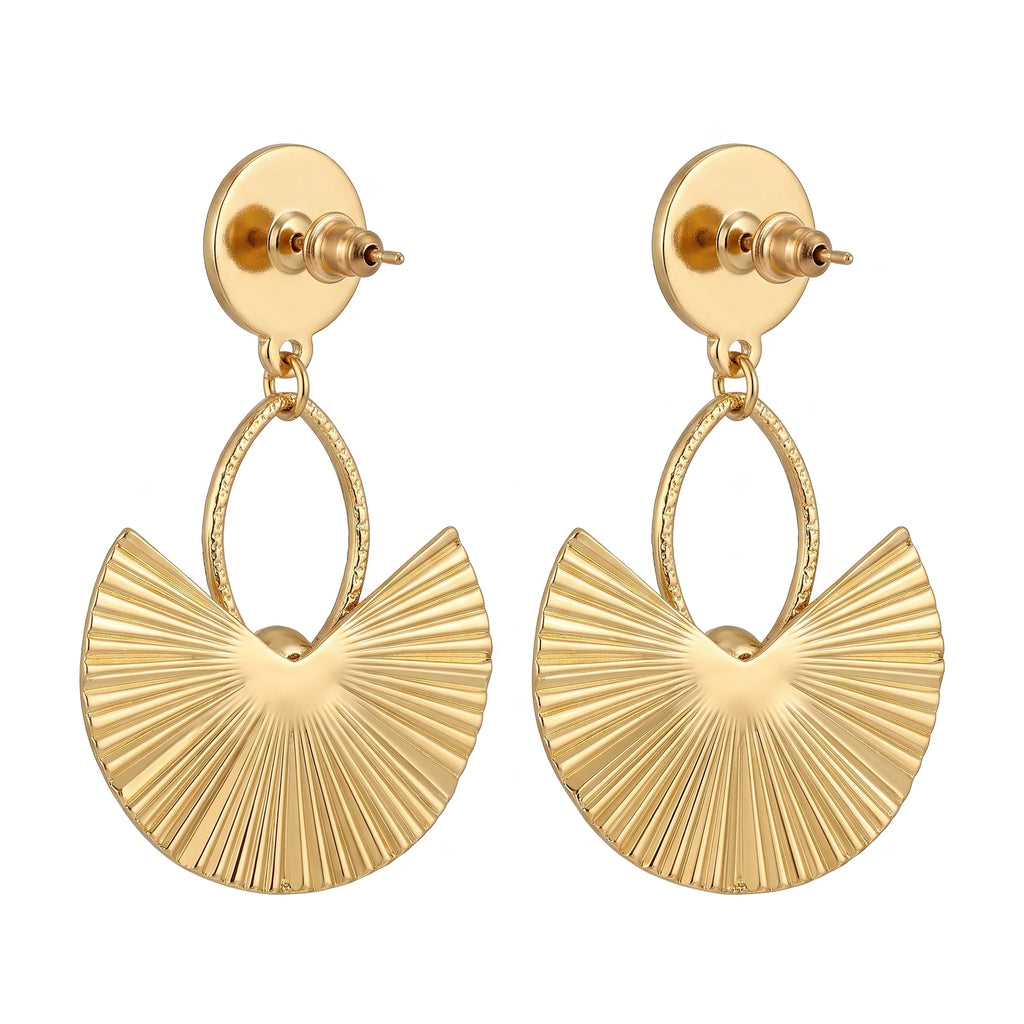 AYMI Earrings Anti-Tarnish Fan Drop Dangles