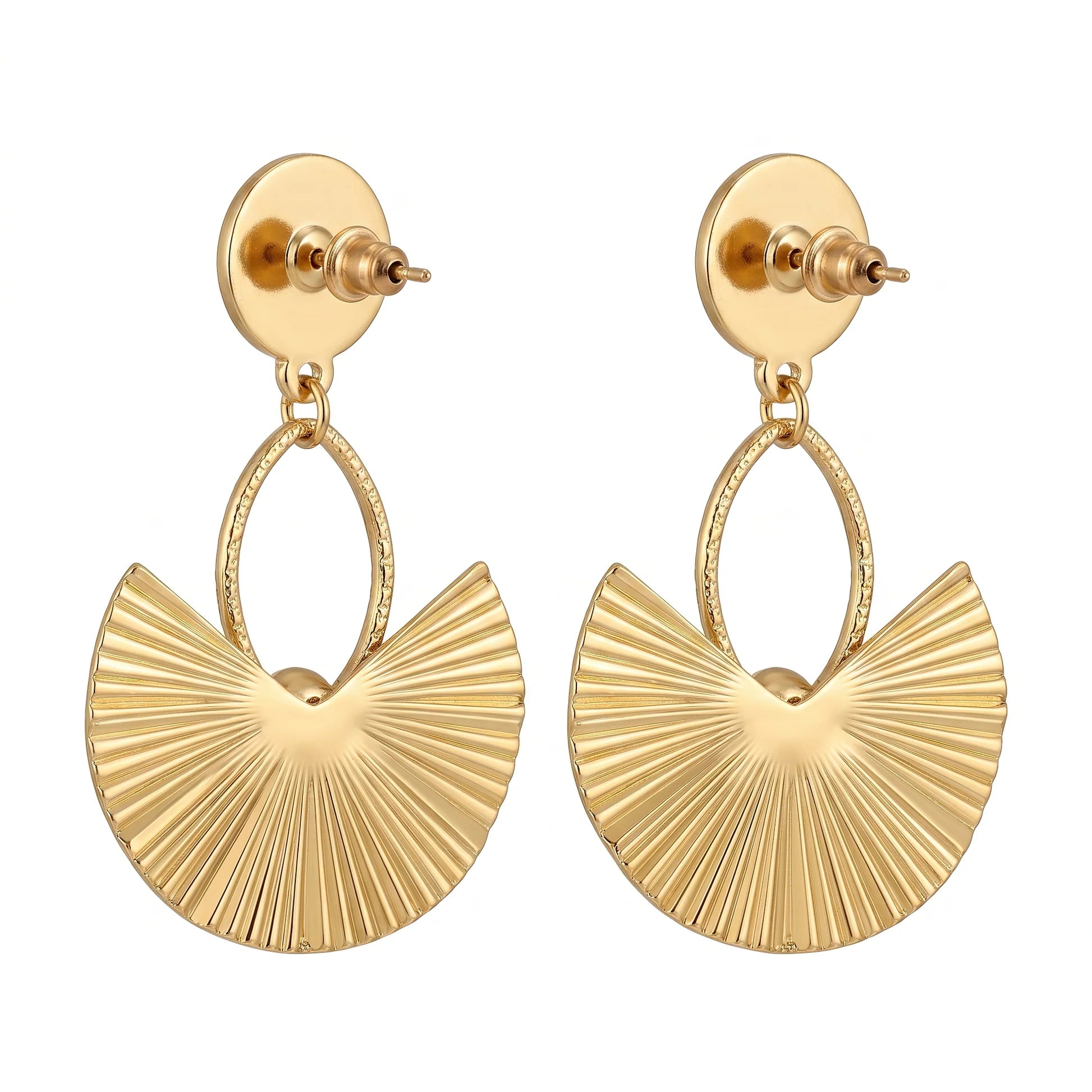 AYMI Earrings Anti-Tarnish Fan Drop Dangles