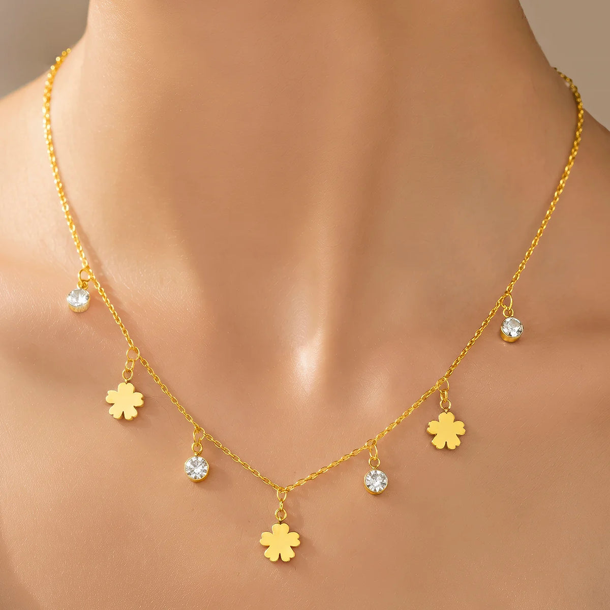 Gold Plated Charms
Necklace Minimalist Design