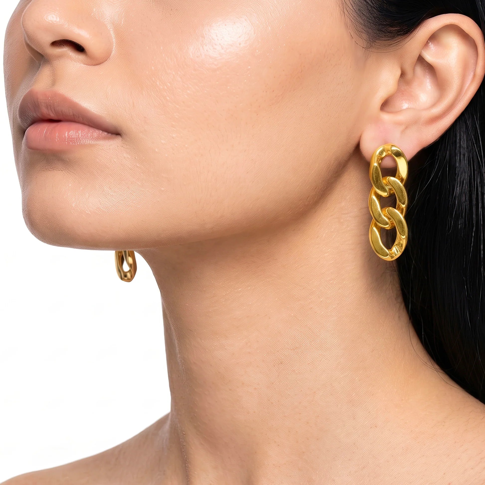 AYMI Earrings Cuban Link Dangles