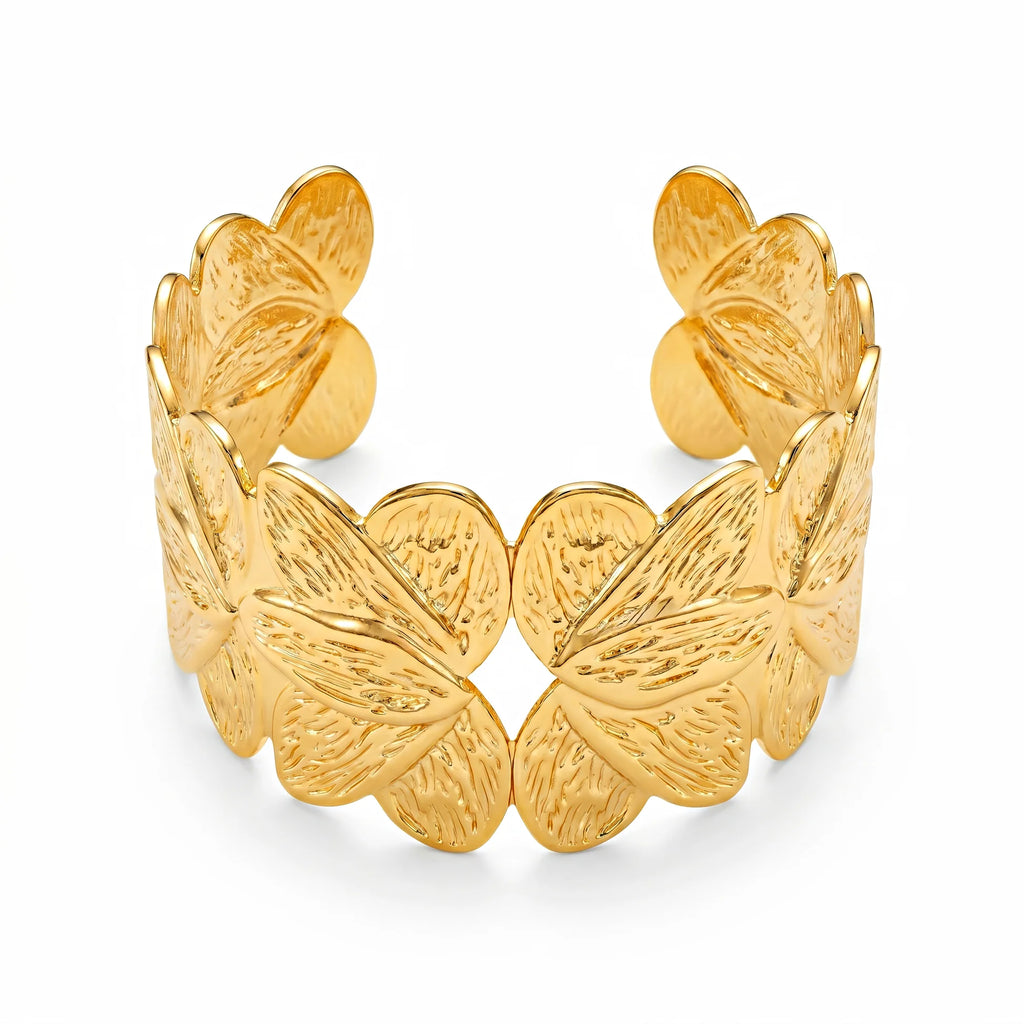 AYMI Bracelet Anti-Tarnish Ornate Filigree Cuff (Adjustable Size)