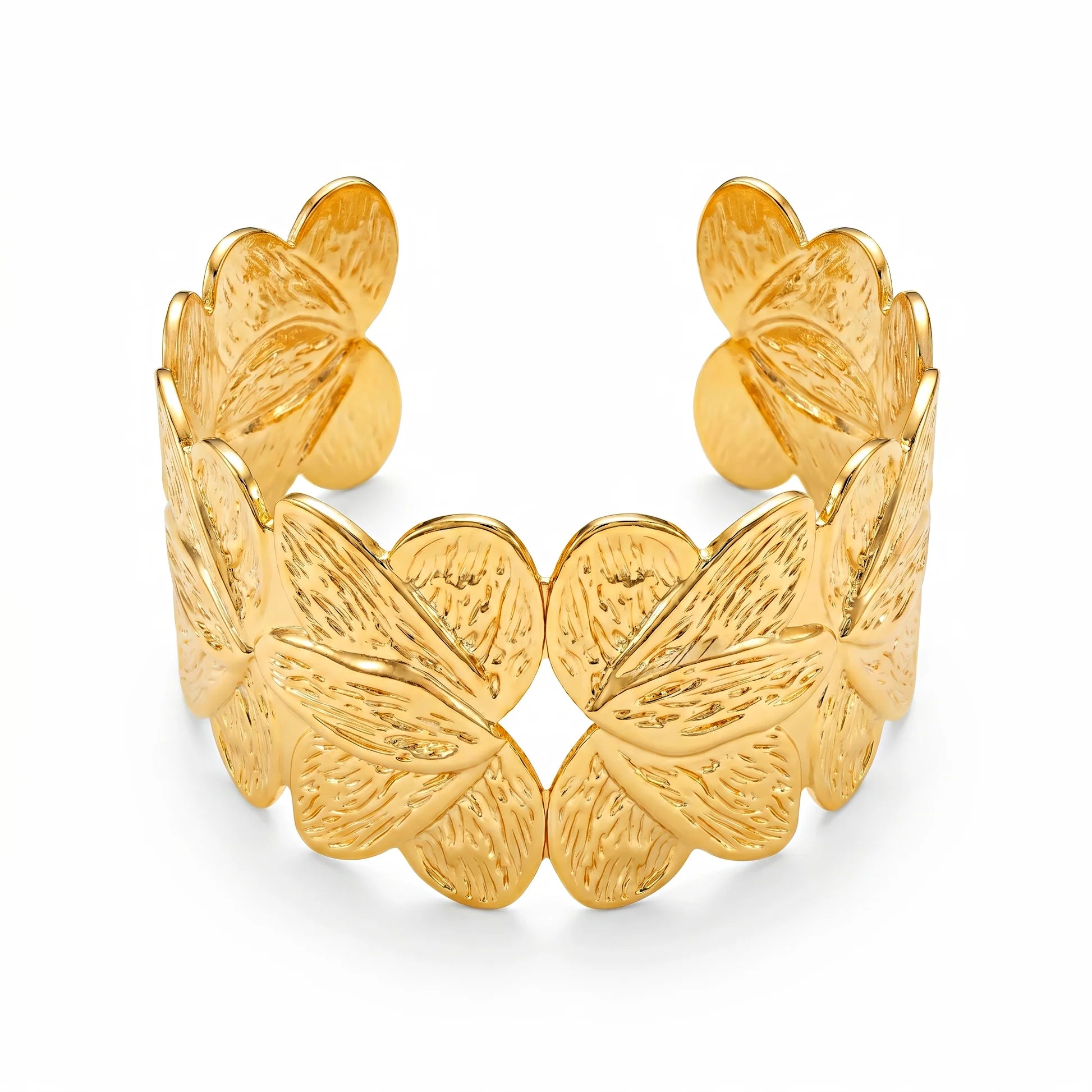 AYMI Bracelet Anti-Tarnish Ornate Filigree Cuff (Adjustable Size)