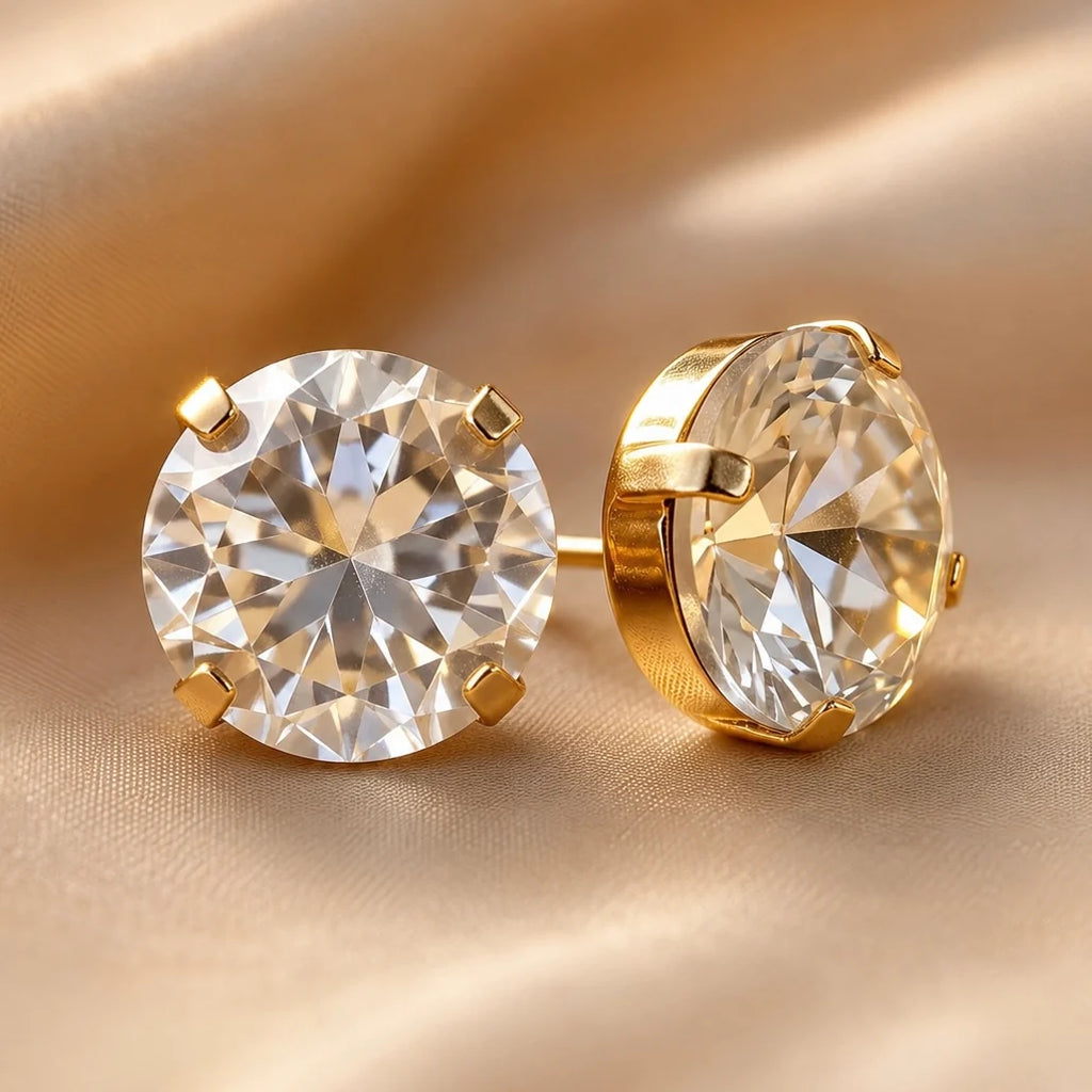 AYMI Earrings Anti-Tarnish Round
American Diamond Studs