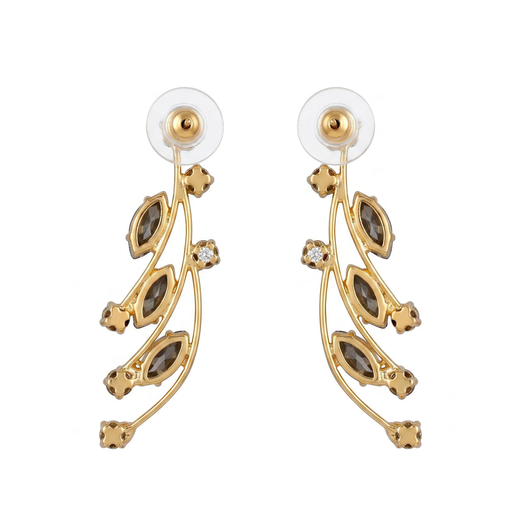 AYMI Earrings Anti-Tarnish Cascading Crystal Dangles