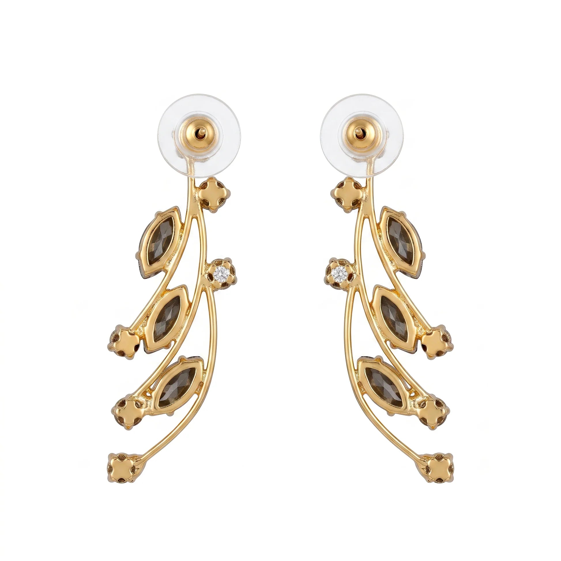 AYMI Earrings Anti-Tarnish Cascading Crystal Dangles