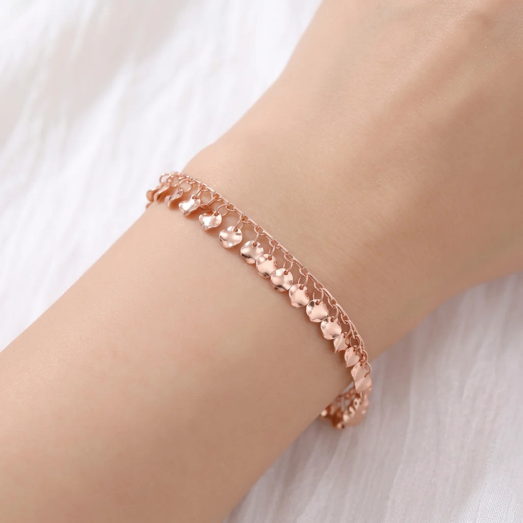 AYMI Bracelet Anti-Tarnish Coin Charm Chain (Adjustable Size)