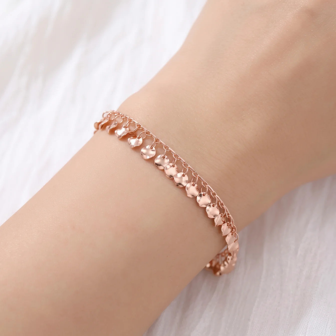 AYMI Bracelet Anti-Tarnish Coin Charm Chain (Adjustable Size)