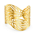 AYMI Bracelet Anti-Tarnish Botanical Cutout Cuff (Adjustable Size)