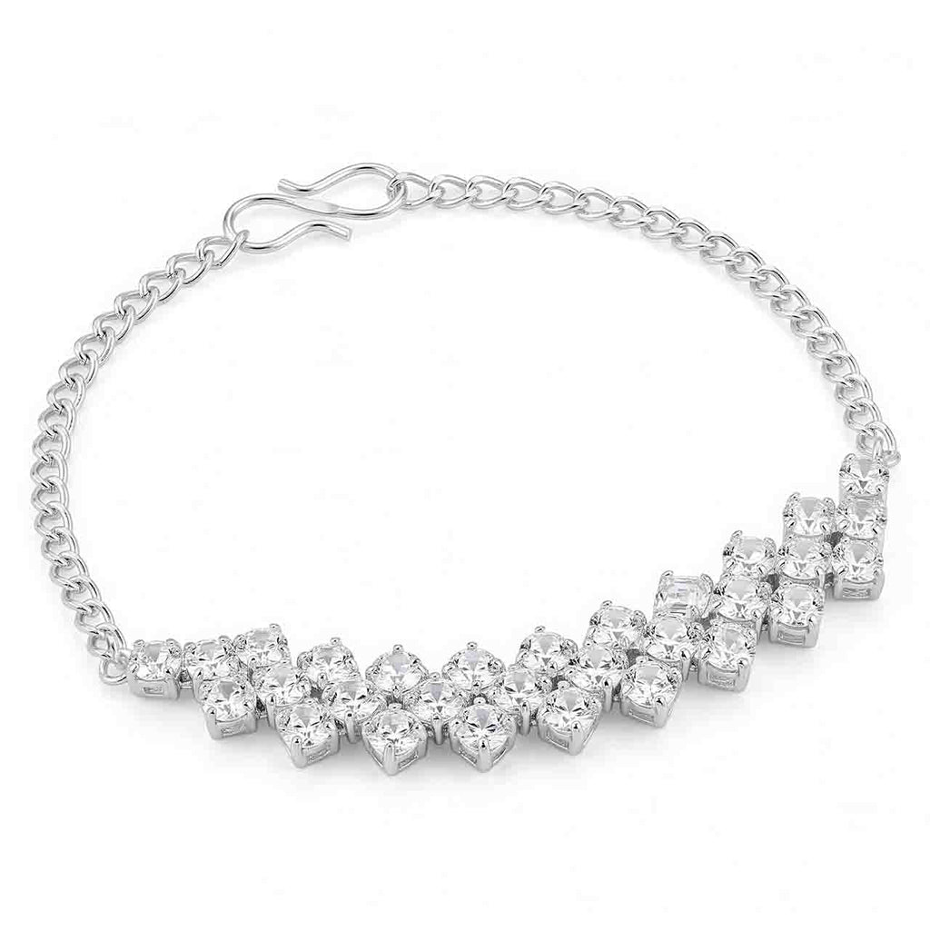 AYMI Bracelet Anti-Tarnish Floral
Crystals (Adjustable Size)