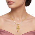 AYMI Necklace Anti-Tarnish Orchid Flower Pendant