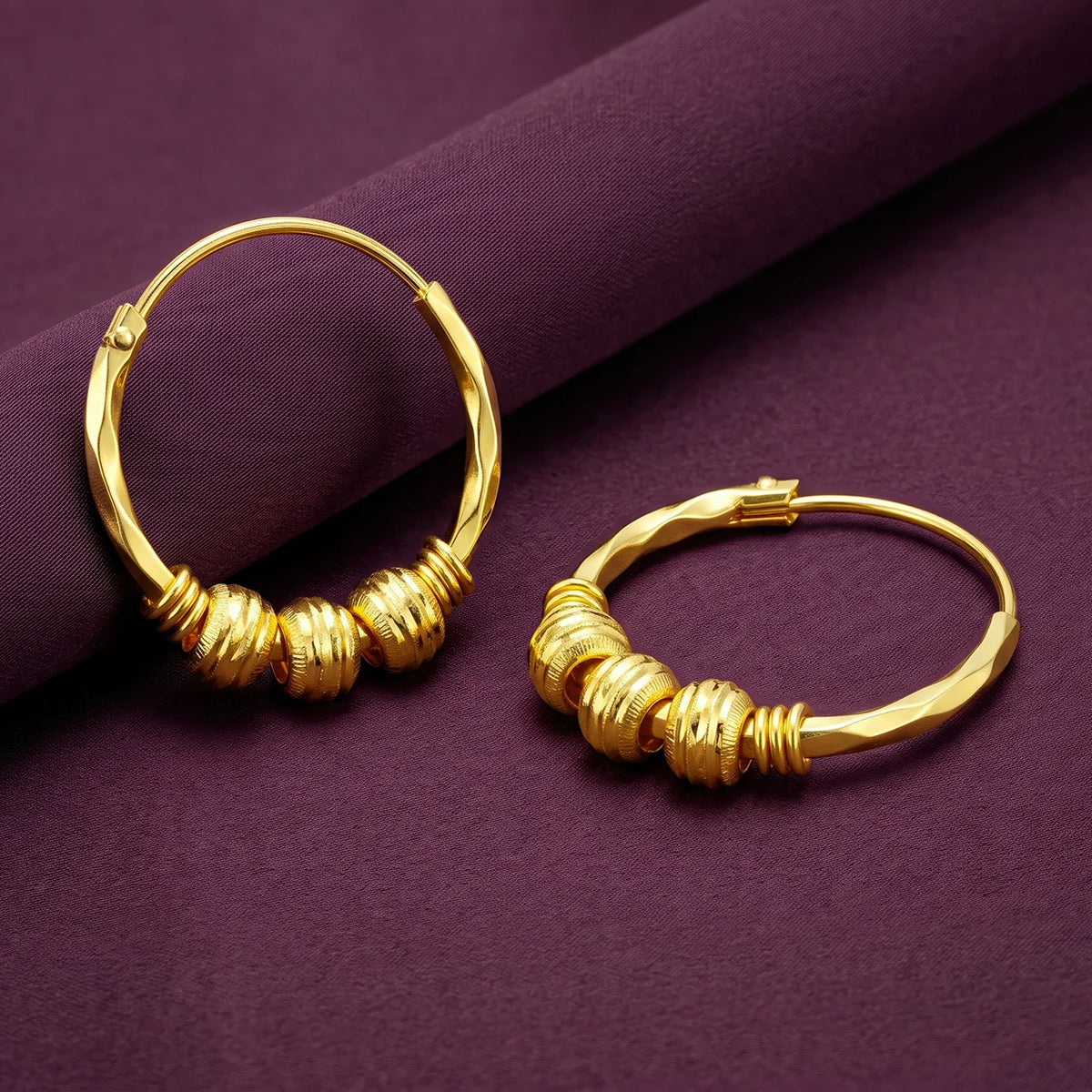 AYMI Earrings Anti-Tarnish Gold
Plated Beaded Wire