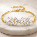 AYMI Bracelet Anti-Tarnish Gold Plated Crystals (Adjustable Size)