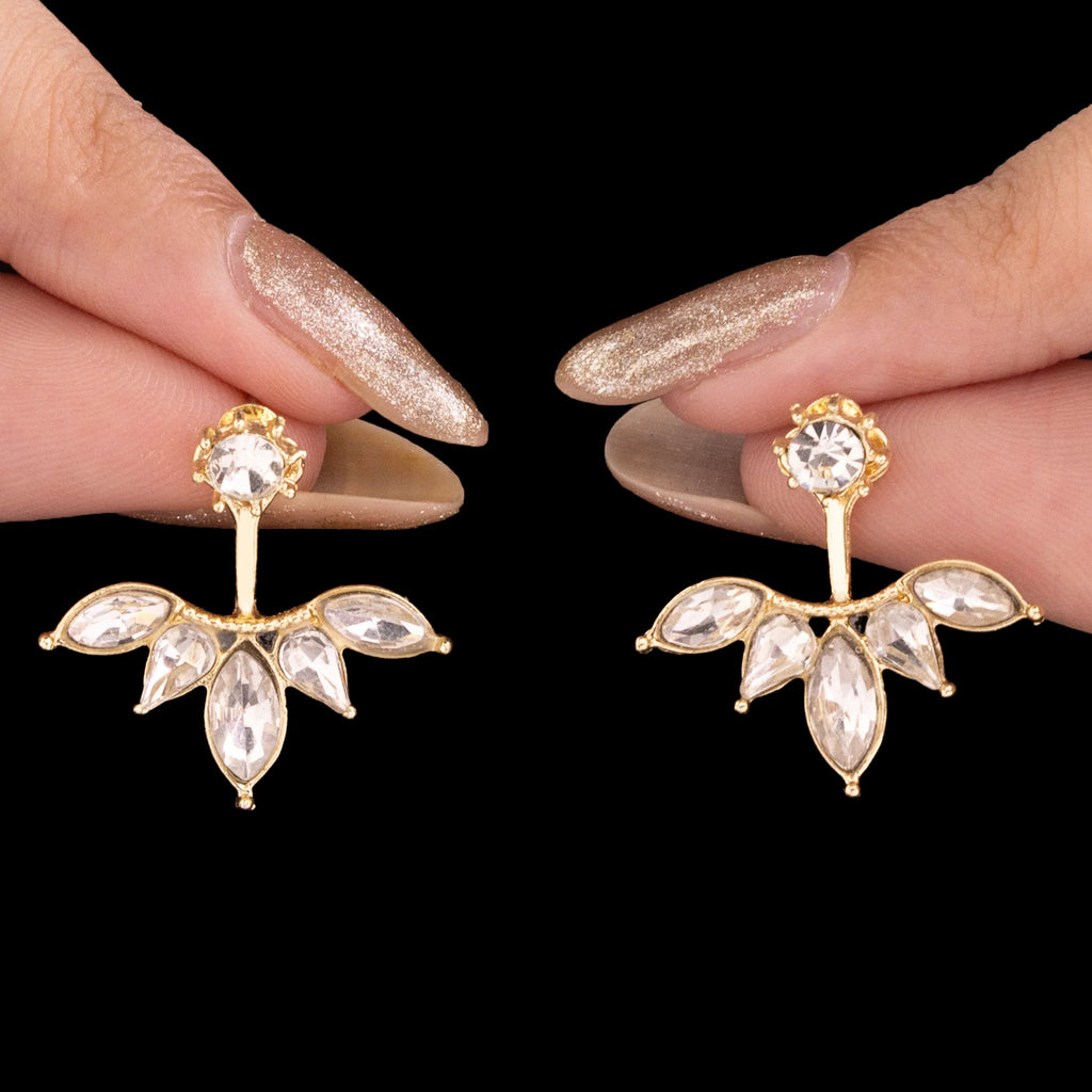 AYMI Earrings Anti-Tarnish Solitaire Designer Drop Studs