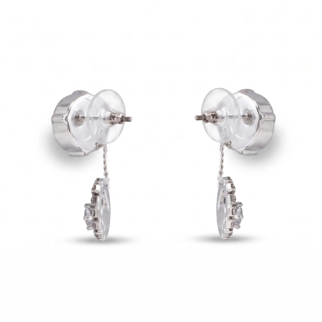 AYMI Earrings Anti-Tarnish Green Circle Studs