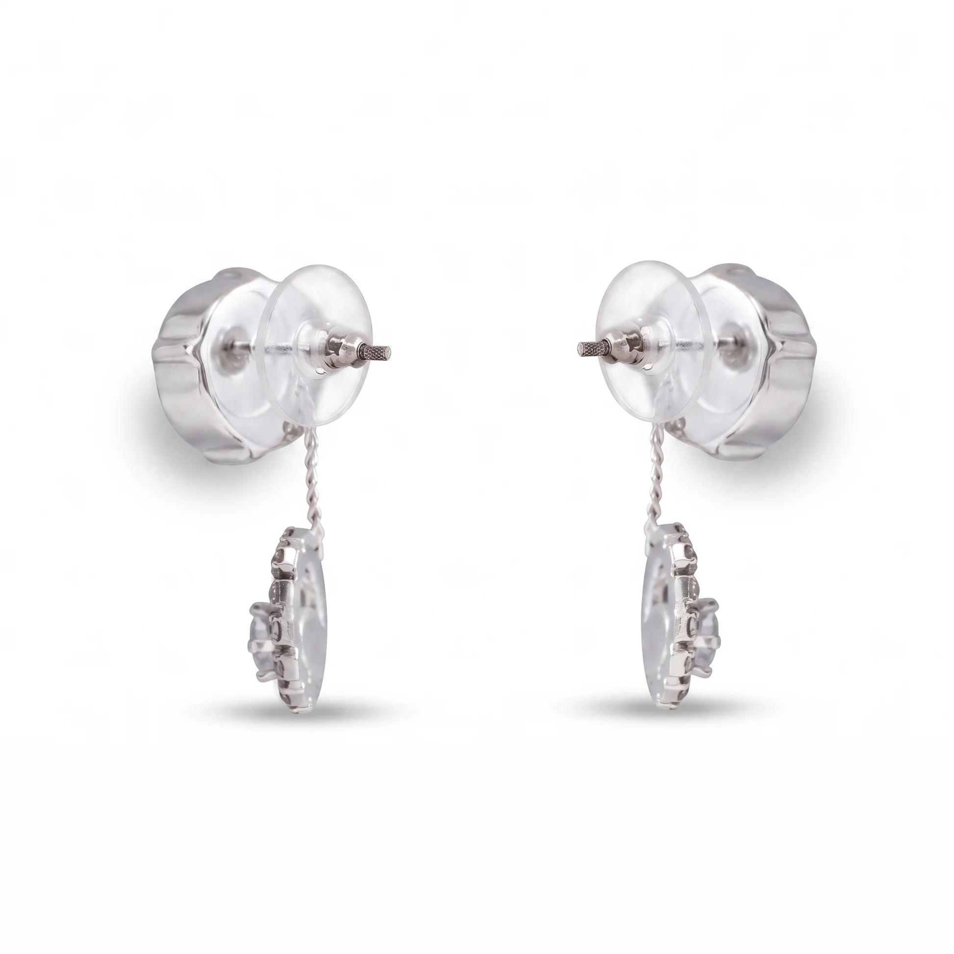 AYMI Earrings Anti-Tarnish Green Circle Studs