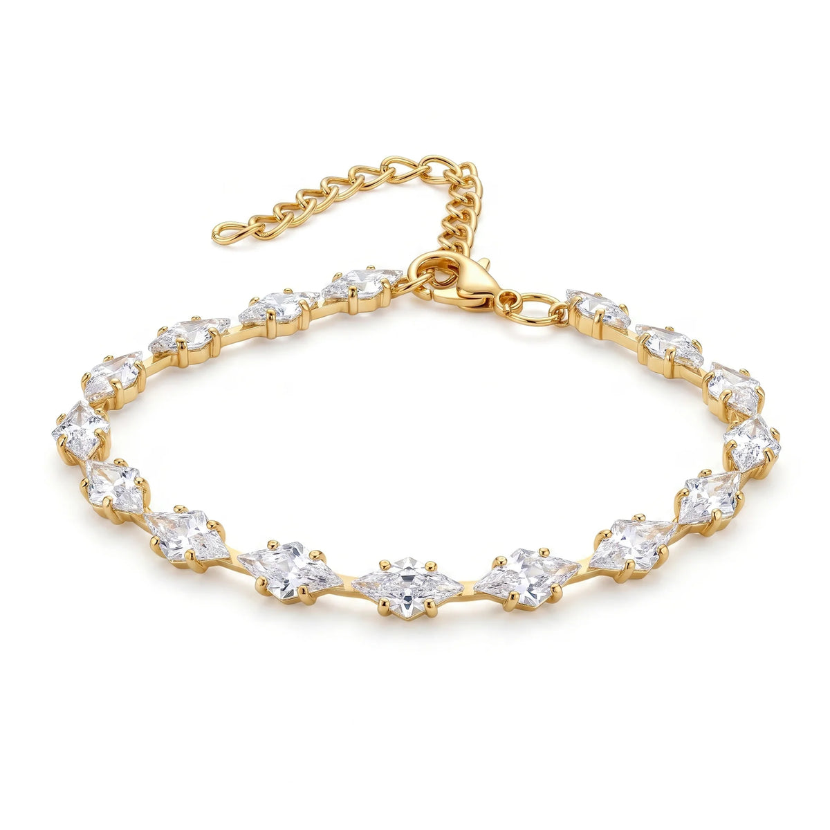 AYMI Radiant Marquise Anti-Tarnish Gold Bracelet