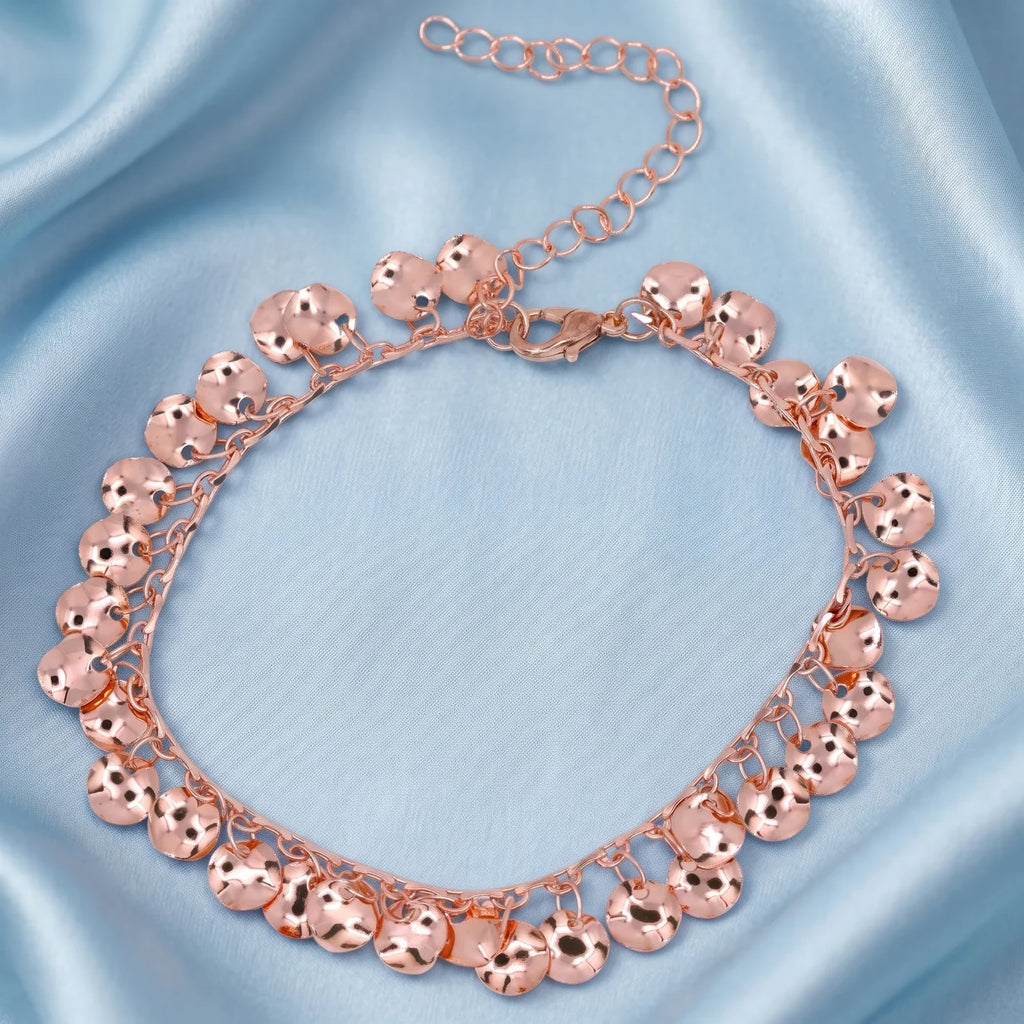 AYMI Bracelet Anti-Tarnish Coin Charm Chain (Adjustable Size)