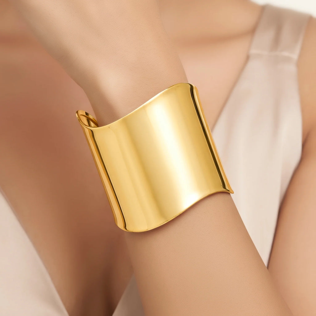 AYMI Bracelet Anti-Tarnish Open Cuff (Adjustable Size)