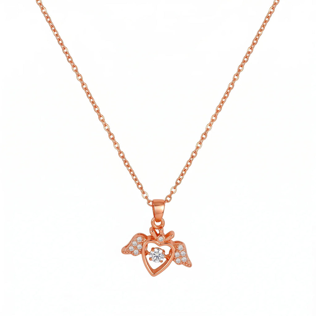 AYMI Necklace Anti-Tarnish Dancing Heart Pendant