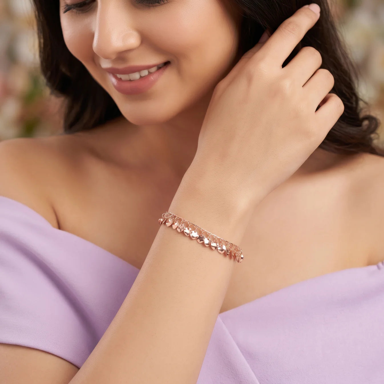AYMI Bracelet Anti-Tarnish Coin Charm Chain (Adjustable Size)