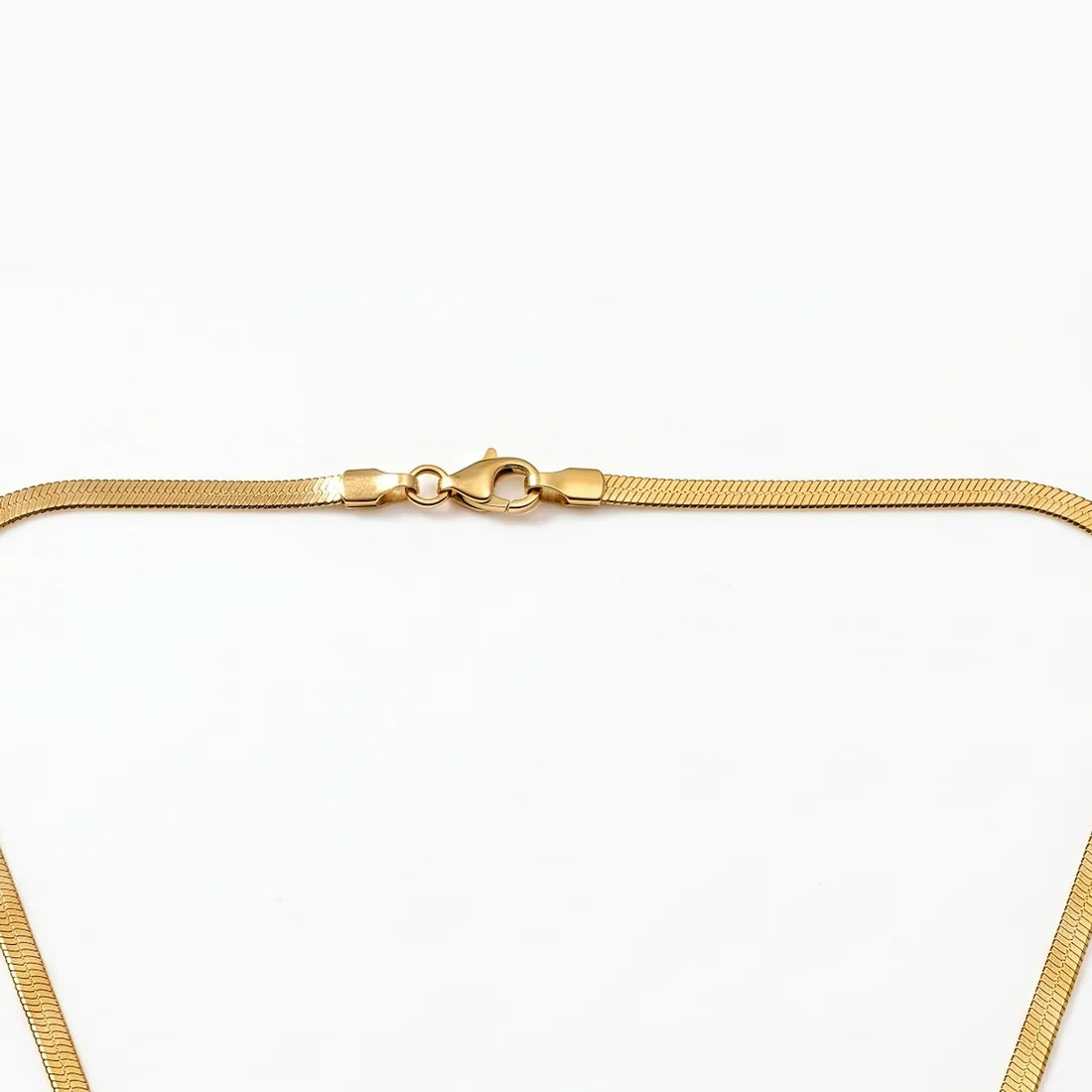 AYMI Necklace Anti-Tarnish Flat Snake Chain