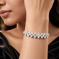 AYMI Bracelet Anti-Tarnish Floral
Crystals (Adjustable Size)