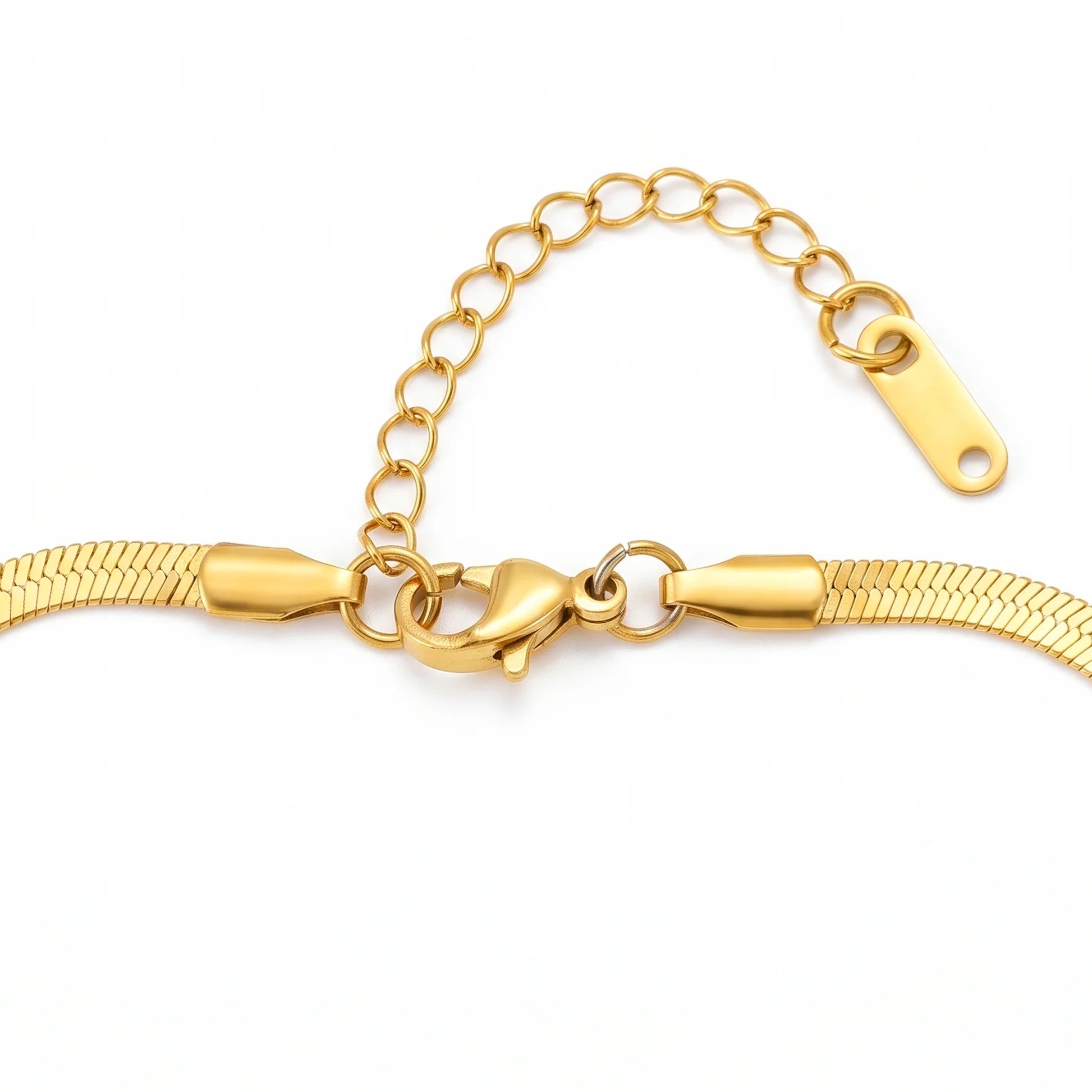 AYMI Necklace Anti-Tarnish Gold Plated Wavy Creative Pendant