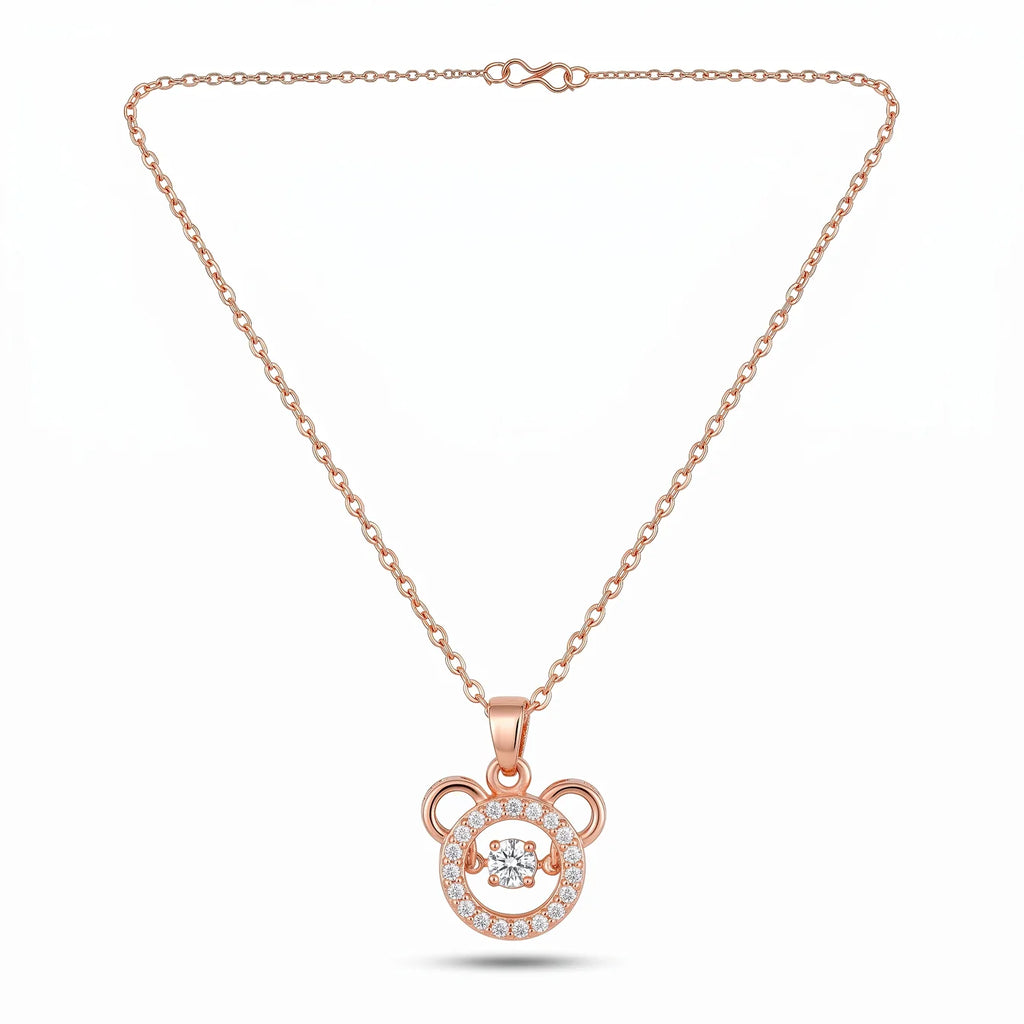 AYMI Necklace Anti-Tarnish Mickey Crystal Pendant