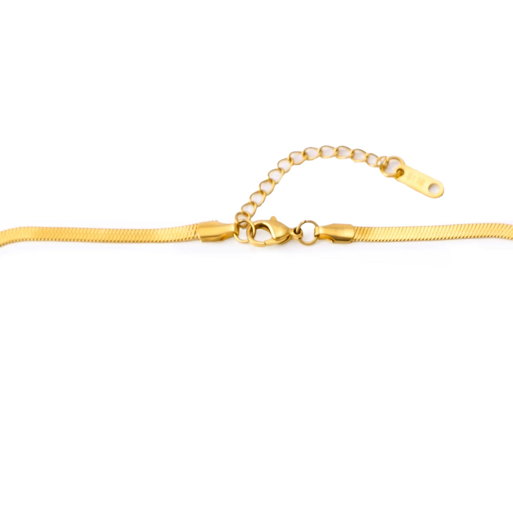 AYMI Necklace Anti-Tarnish Orchid Flower Pendant
