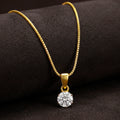 AYMI Necklace Anti-Tarnish Gold
Plated Chain With Solitaire