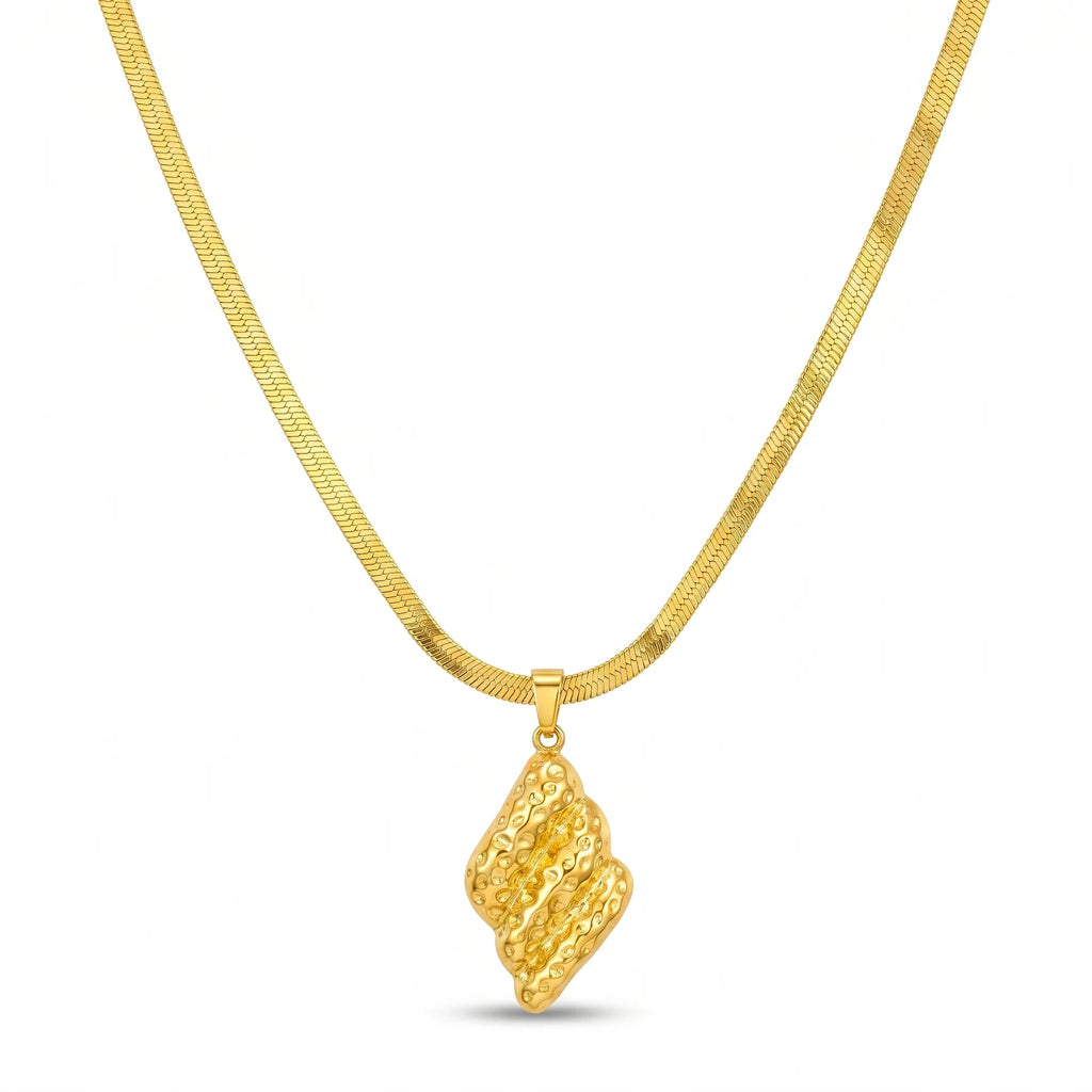 AYMI Necklace Anti-Tarnish Abstract Diamond Pendant