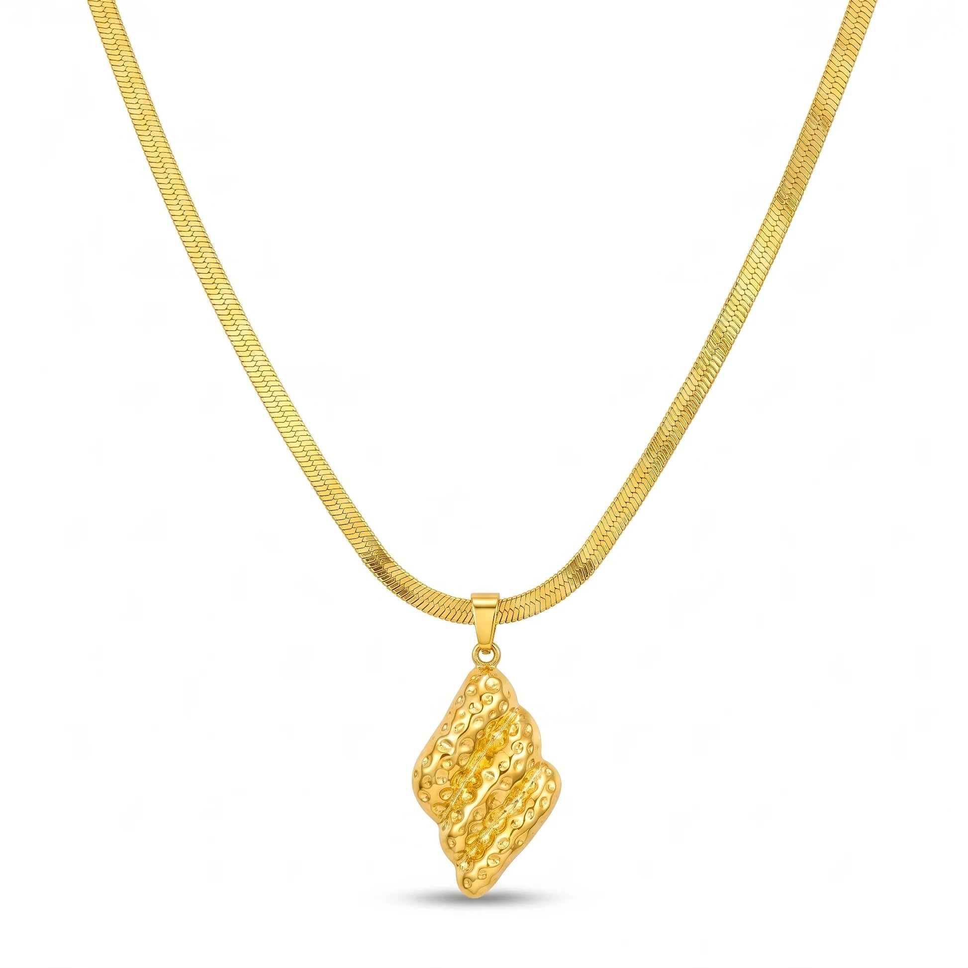 AYMI Necklace Anti-Tarnish Abstract Diamond Pendant