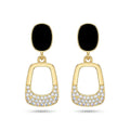 AYMI Earrings Anti-Tarnish Black Geometric Dangles