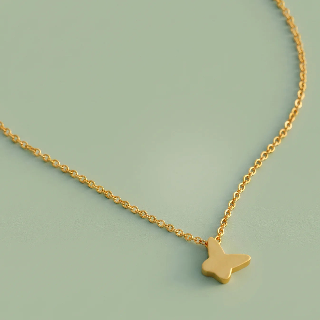 AYMI Necklace Anti-Tarnish Butterfly Chain