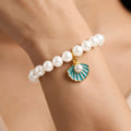 AYMI Bracelet Anti-Tarnish Seashell Pearl (Adjustable Size)
