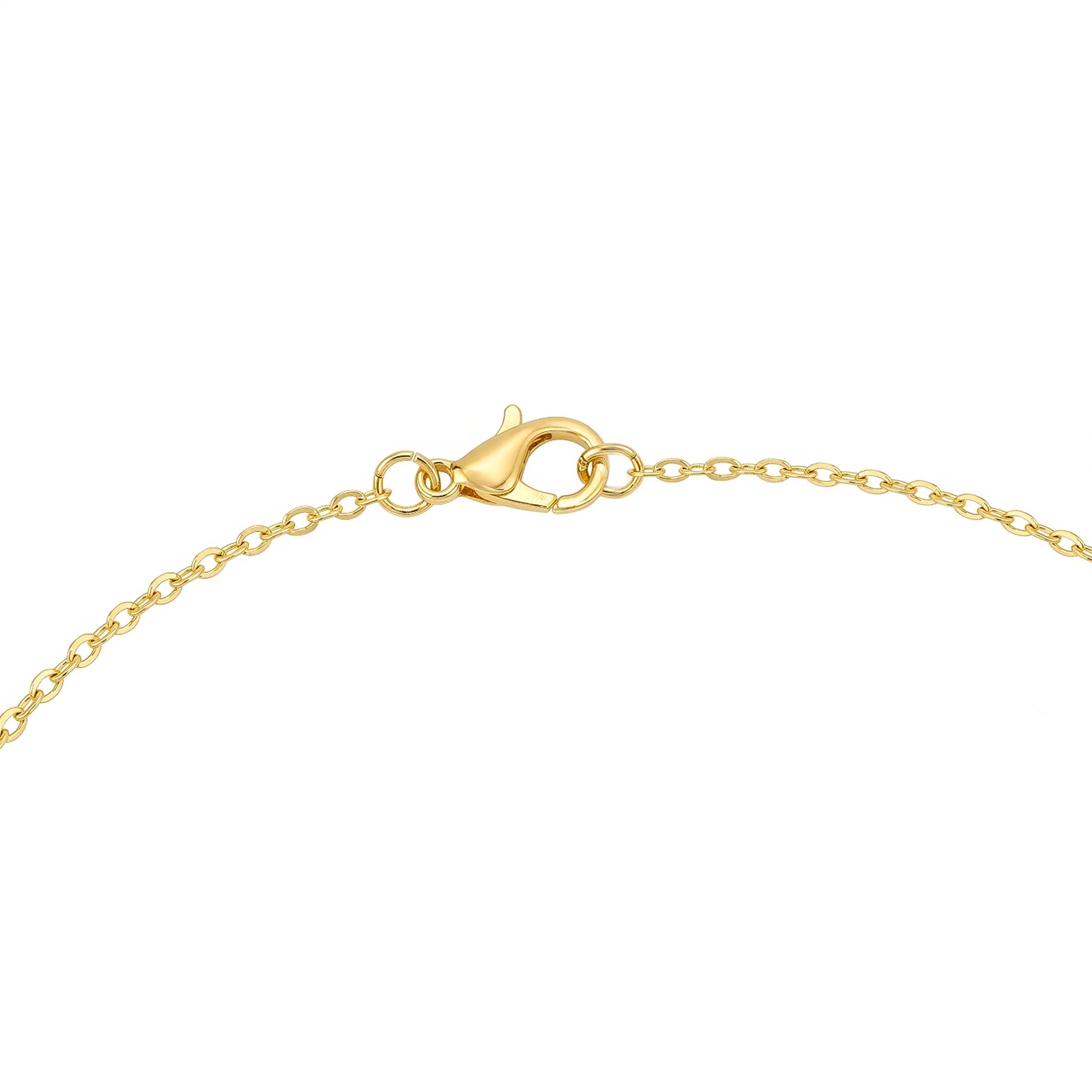 AYMI Necklace Anti-Tarnish Champagne Crystal Flower Minimalist Pendant