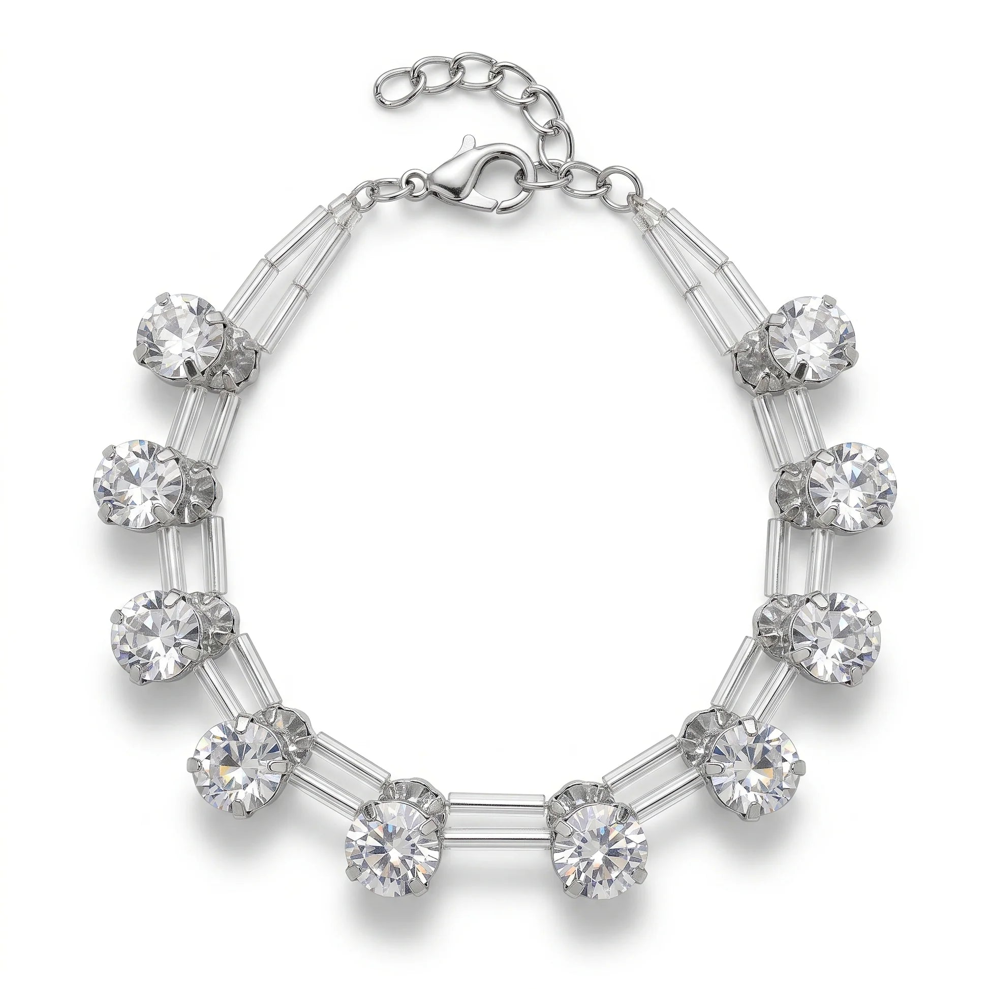 AYMI Bracelet Anti-Tarnish Crystal Beads (Adjustable Size)
