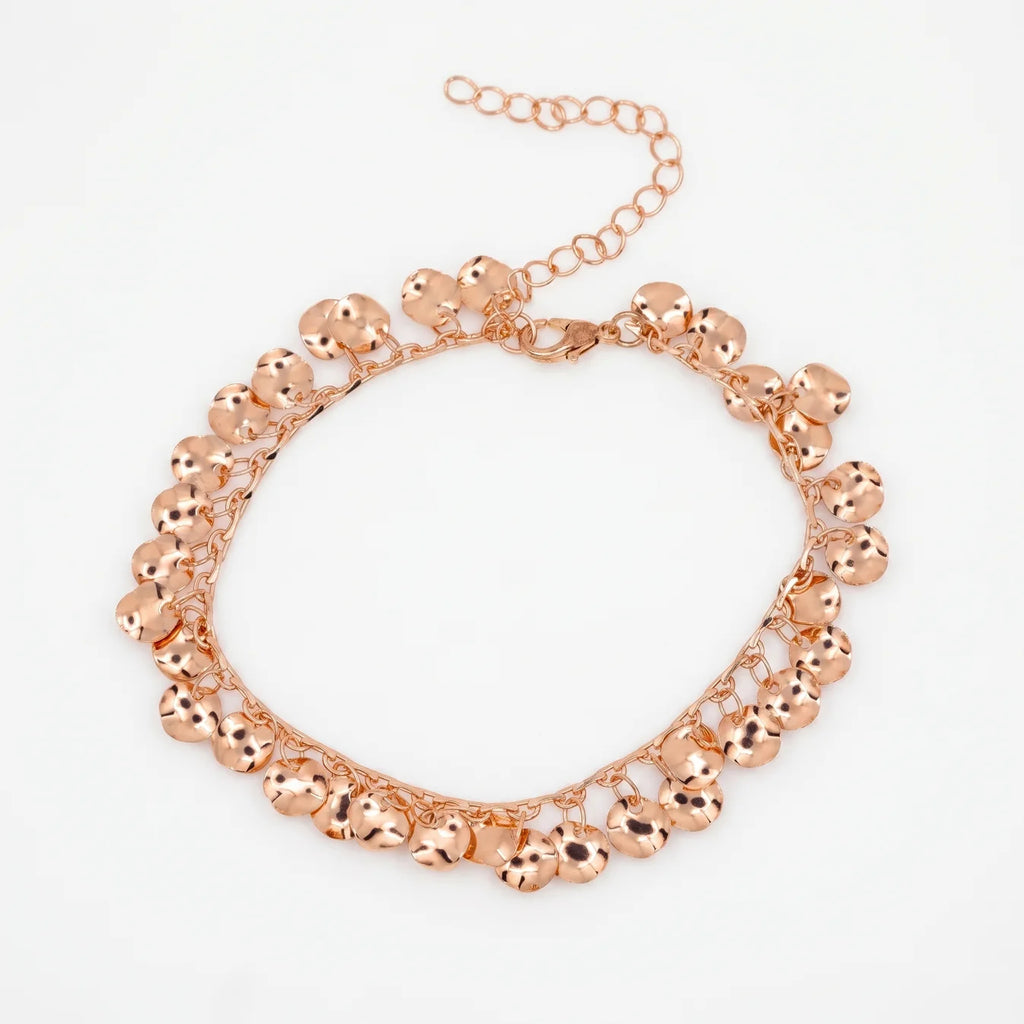 AYMI Bracelet Anti-Tarnish Coin Charm Chain (Adjustable Size)