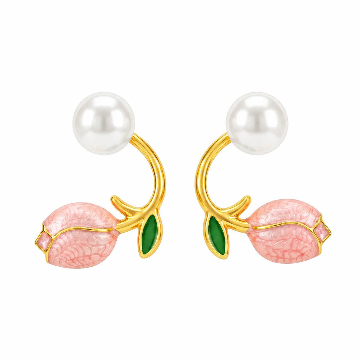 AYMI Earrings Anti-Tarnish Pink
Lotus Pearl Studs