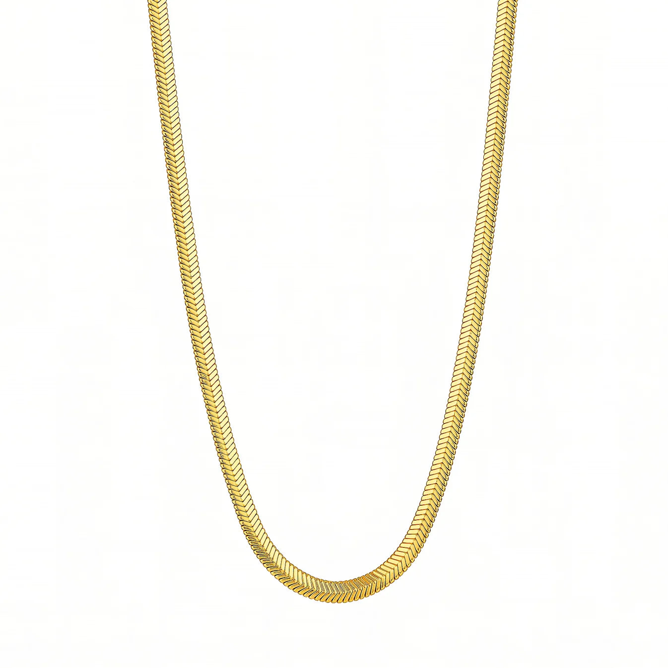 AYMI Necklace Anti-Tarnish Gold Plated Snake Chain
