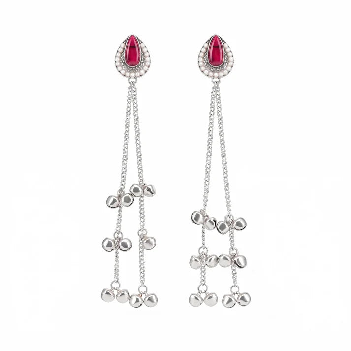 AYMI Oxidized Pearl Drop Anti-Tarnish Tassels